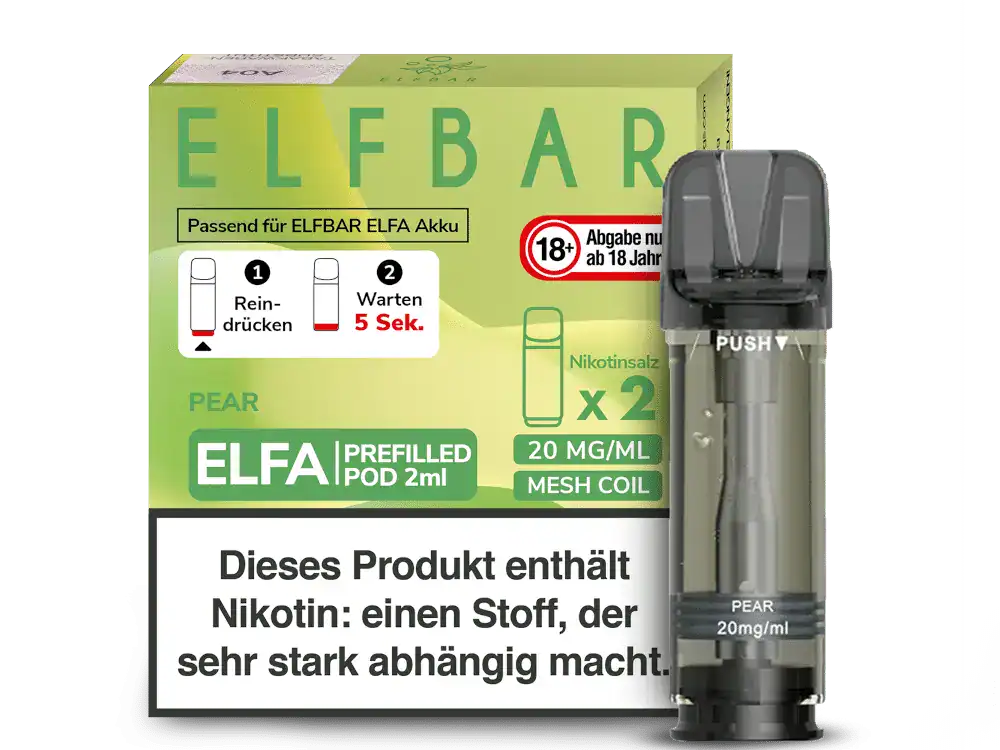 Elfa Pods Pear mit dem vollmundigen Geschmack nach Birne
