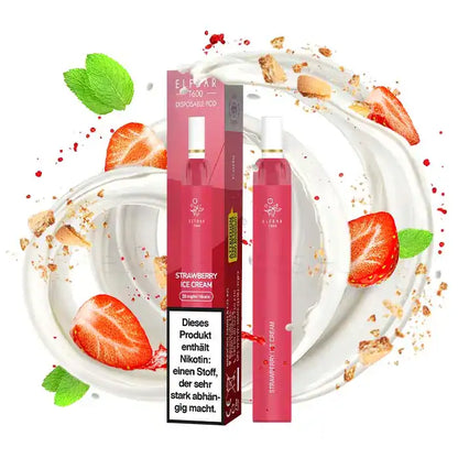 Elfbar T600 Strawberry Cheesecake mit 360 mAh Akku, 2ml Füllvolumen und bis zu 600 Züge