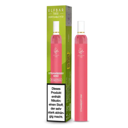 Bei uns bekommst du alle Elf bar t600 Modelle. Unter anderem den fruchtigen Strawberry Kiwi Geschmack.