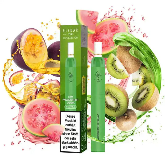 Elfbar T600 Kiwi Passionfruit Guava bei Elfbar Vapes EU kaufen