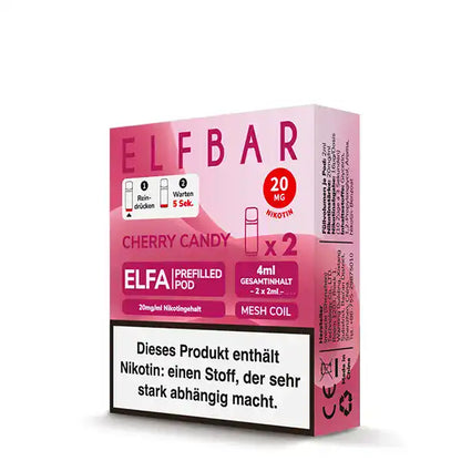 ELFA Pods Cherry Candy Verpackung abgebildet