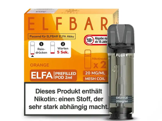 Elfa Pods Orange bei Elf Bar Vapes Eu sehr preiswert