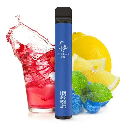 elfbar blue razz lemonade gibt den den sprudelnden Kick von blauen Himbeeren und eine spritzigen Zitrone