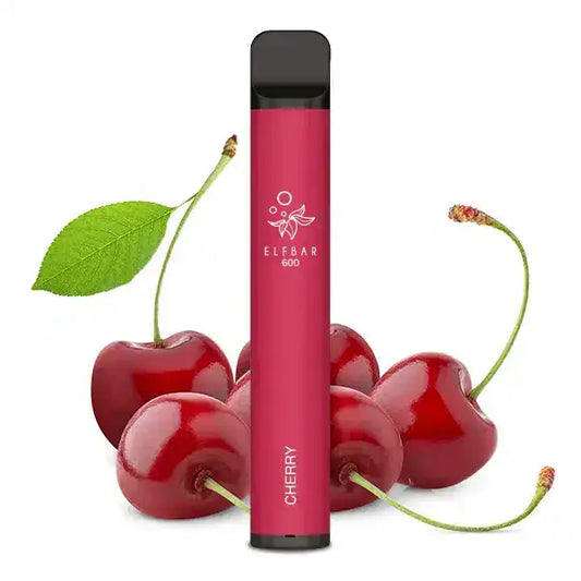 elfbar Cherry ganz unkompliziert mit oder ohne Nikotin bei elfbar vapes eu kaufen