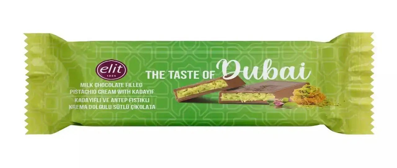 Elit Dubai Schokolade Orientalische Vollmilch mit Pistazie