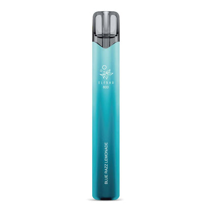 ELFBAR 800 Blue Razz Lemonade Einweg E-Zigarette ohne Verpackung – stilvolles türkisfarbenes Gehäuse, 800 Züge, 20 mg/ml Nikotin, intensives Beeren-Zitronen-Aroma