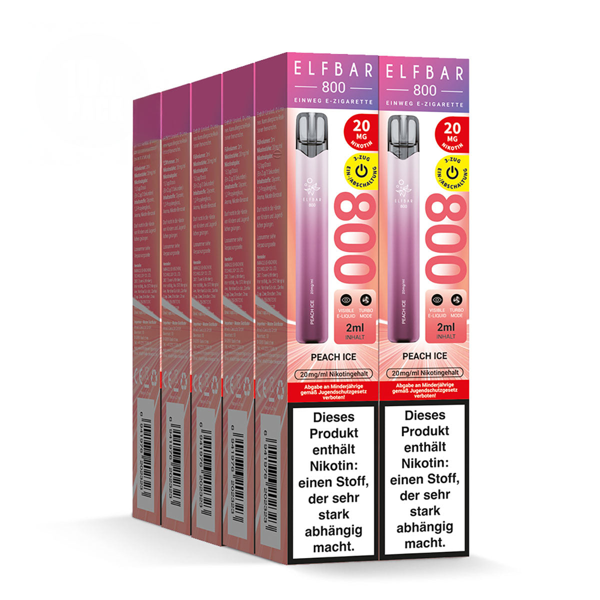 Elfbar 800 Peach Ice Einweg E-Zigarette