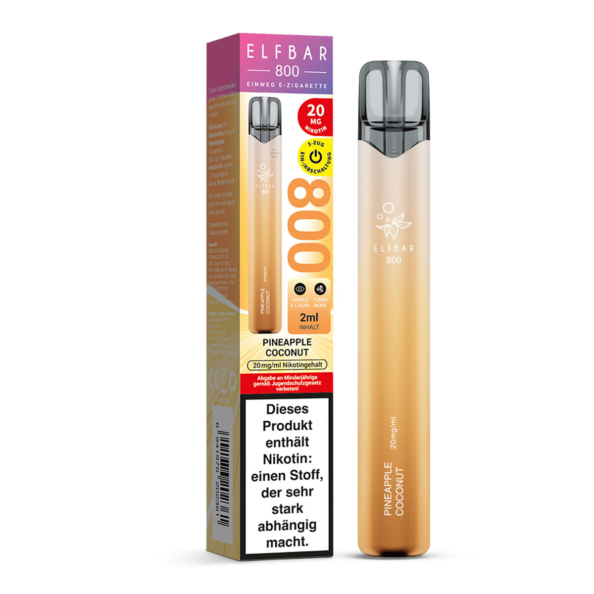 Elfbar 800 Pineapple Coconut Einweg E-Zigarette