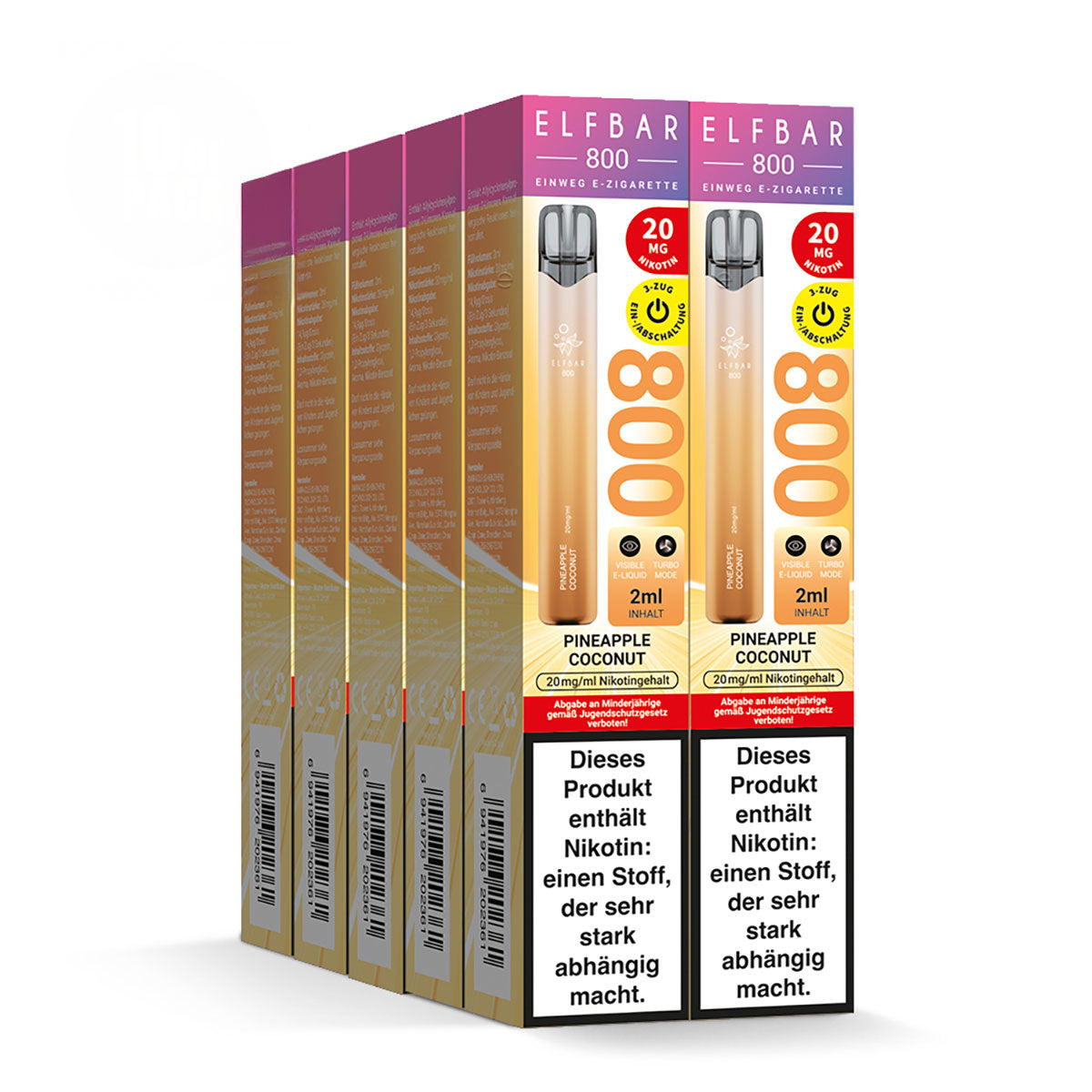 Elfbar 800 Pineapple Coconut Einweg E-Zigarette