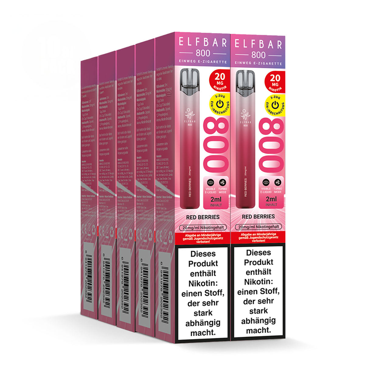 Elfbar 800 Red Berries Einweg E-Zigarette