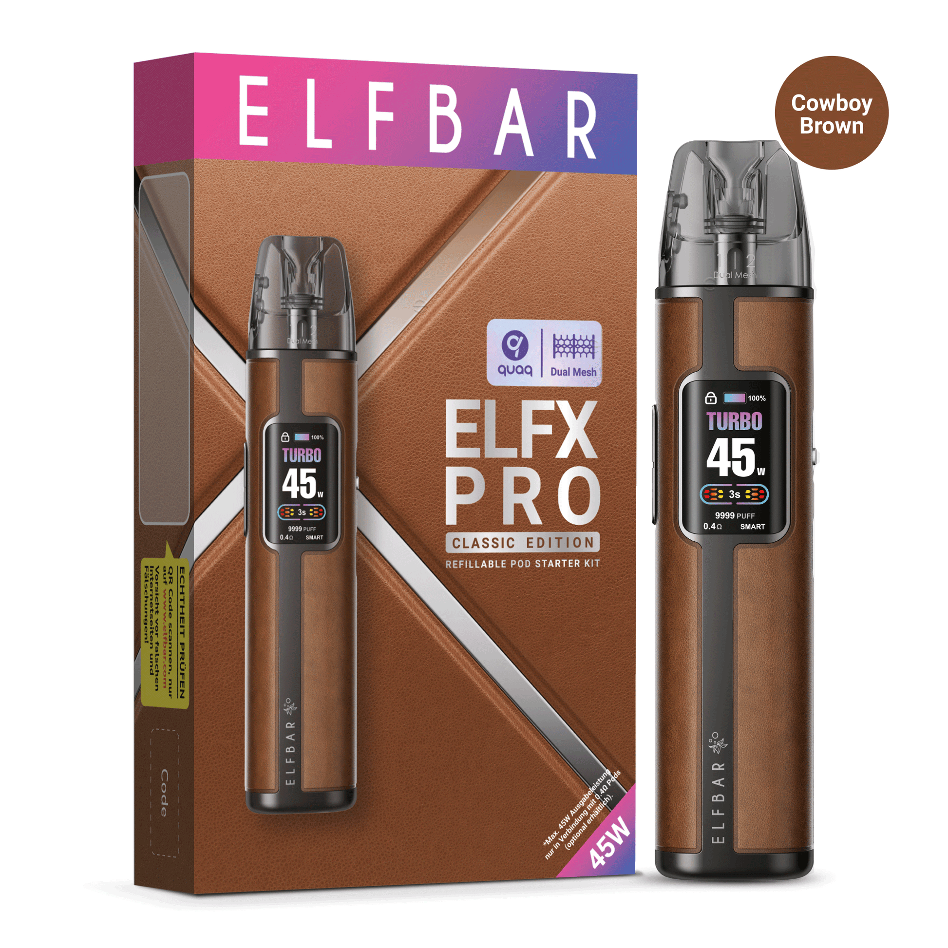 Elfbar ELFX Pro Pod Kit E-Zigarette in 5 Farben