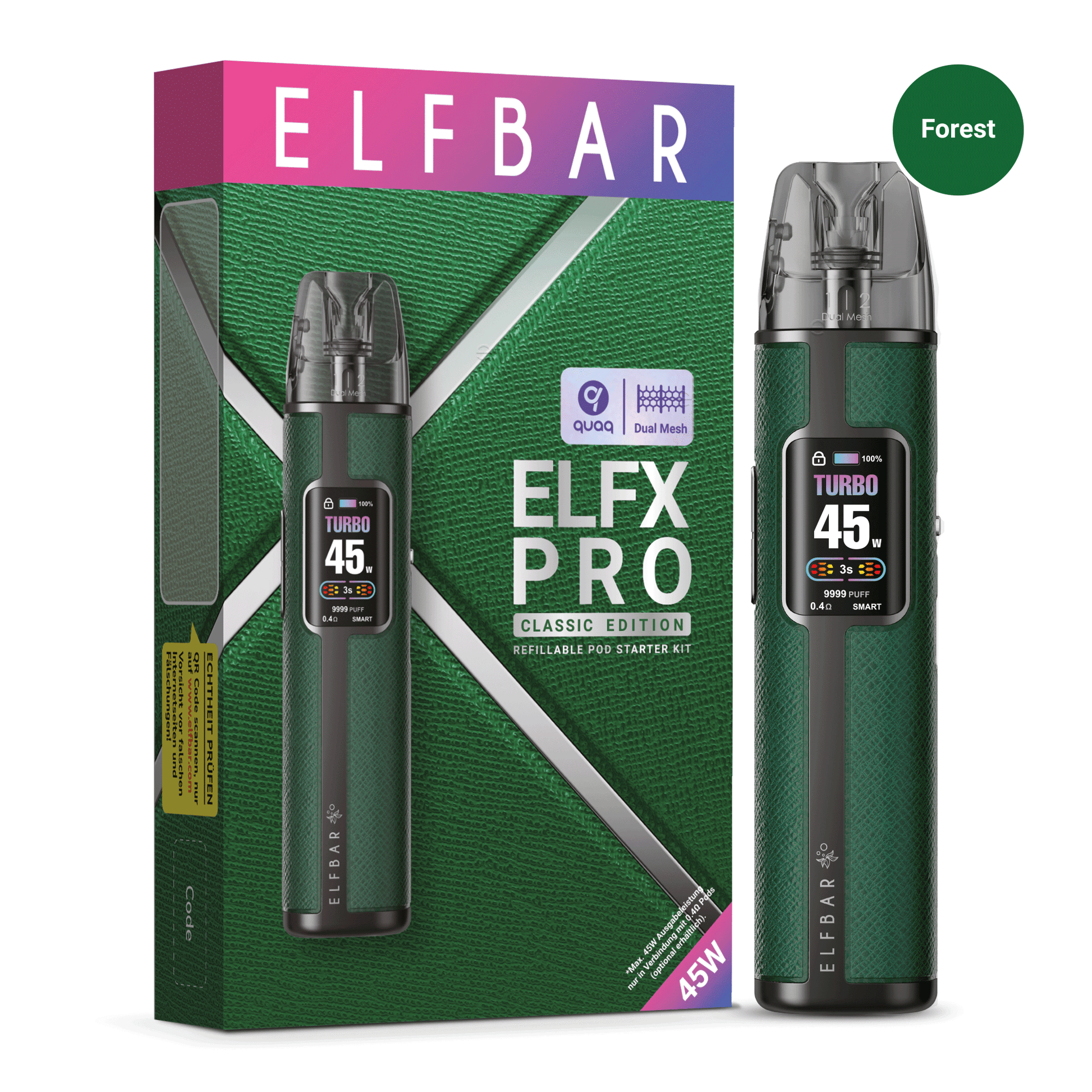 Elfbar ELFX Pro Pod Kit E-Zigarette in 5 Farben