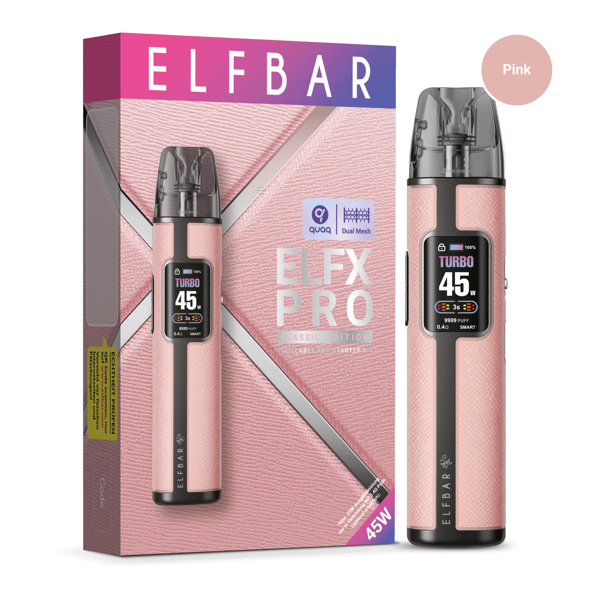 Elfbar ELFX Pro Pod Kit E-Zigarette in 5 Farben
