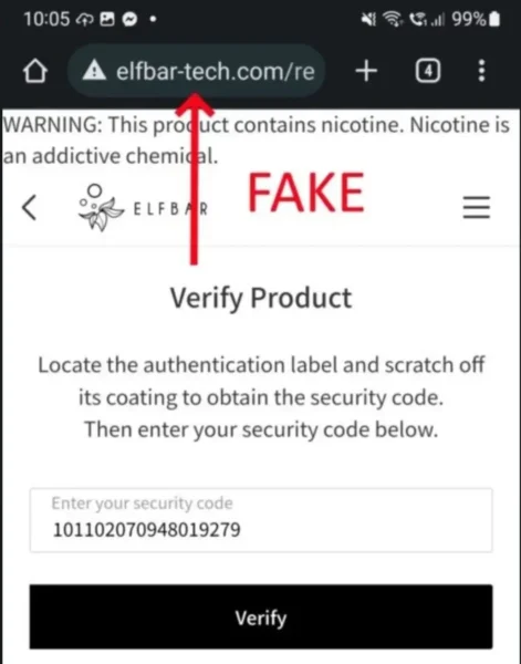 Elfbar fake website, achtung! kaufen Sie elfbar Vapes nur bei uns