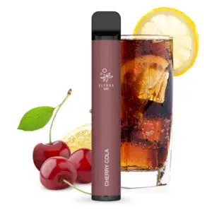 Elfbar 600 Cherry Cola bringt dir den sprudelnden Cherry Cola Zitronen Geschmack in deine Elfbar Einweg E-zigaretten