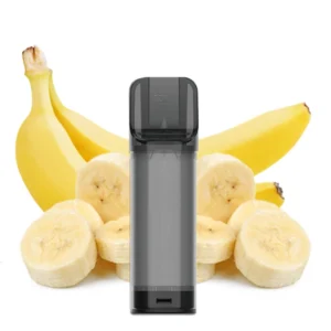 ELFA Pods Banana Prefilled mit Banane im Hintergrund