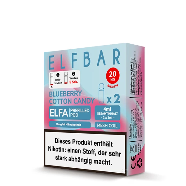 elfbar elfa blueberry cotton candy 2