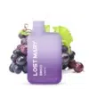 Lost Mary Grape Produktbild mit frischen Weintrauben im Hintergrund