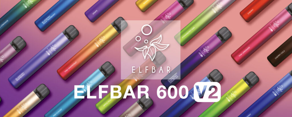 Bild mit vielen neuen Elfbar 600 V2 in verschiedenen Geschmäcker im Elfbar B2B