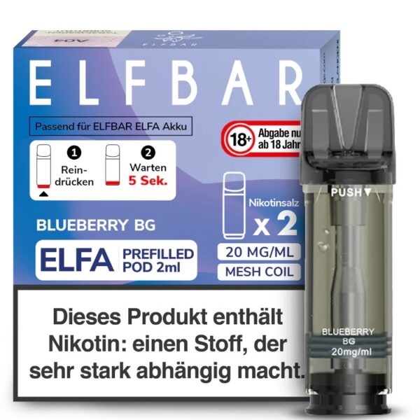 ELFA Pods Blueberry Bubble Gum