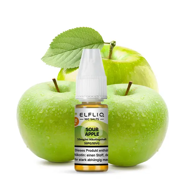 Elfliq Sour Apple, 10 ml, 20 mg/ml Nikotingehalt