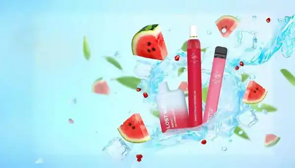 Lost Mary Vape und Elfbar Pods in erfrischenden Geschmacksrichtungen wie Mango, Pfirsich und Wassermelone. Bunte Vape-Pens und E-Liquids, ideal für ein erfrischendes Dampferlebnis mit fruchtigem Geschmack und klarer Frische.
