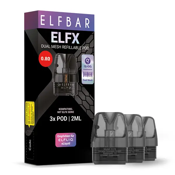 Elfbar ELFX Refill Pods - 3er Pack - 0,8Ω