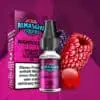 Al Massiva Liquid Nightkiller – Intensives E-Liquid mit Maulbeere, Johannisbeere, Brombeere und Ice-Aroma, Flasche mit Verpackung und Fruchtillustration für elfbar-vapes.eu