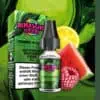 Al Massiva Liquid Sommer in Beirut – Fruchtiges E-Liquid mit Wassermelone, Himbeere, Zitrone und Ice-Aroma, Produktabbildung mit Verpackung für elfbar-vapes.eu