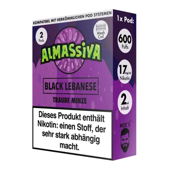 Al Massiva Pods Black Lebanese - 17 mg/ml – Bild 3