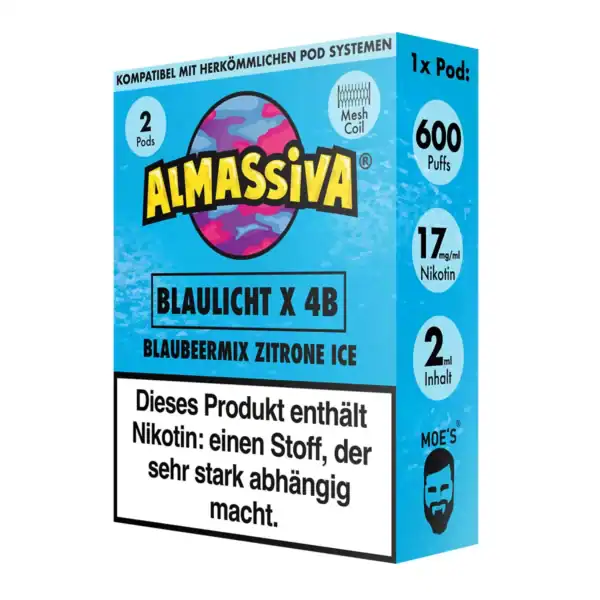 Al Massiva Pods Blaulicht X 4B - 17 mg/ml – Bild 3
