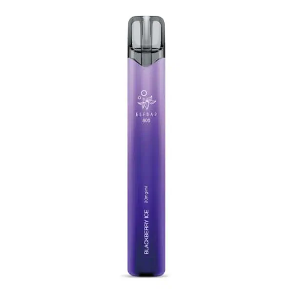 ELFBAR 800 Blackberry Ice Einweg E-Zigarette ohne Verpackung – lila-violettes Design, 20 mg/ml Nikotin, modernes schlankes Vape-Gerät für bis zu 800 Züge.