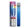 ELFBAR 800 Blueberry Einweg E-Zigarette mit Verpackung – tiefblaues Design, 20 mg Nikotin, 2 ml E-Liquid, mit Produkthinweisen und Warntext auf der Umverpackung