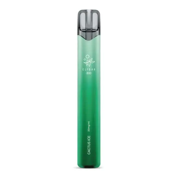 ELFBAR 800 Cactus Ice Einweg E-Zigarette ohne Verpackung – grünes Gehäuse, erfrischende Kaktusnote mit kühlem Ice-Effekt, 800 Züge, 20 mg/ml Nikotin