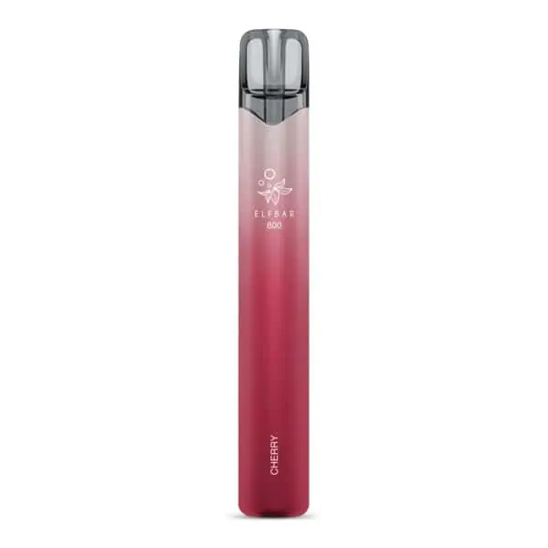 ELFBAR 800 Cherry Einweg E-Zigarette ohne Verpackung – elegantes rot-rosé Farbverlauf-Design, 800 Züge, fruchtiges Kirscharoma mit 20 mg/ml Nikotin