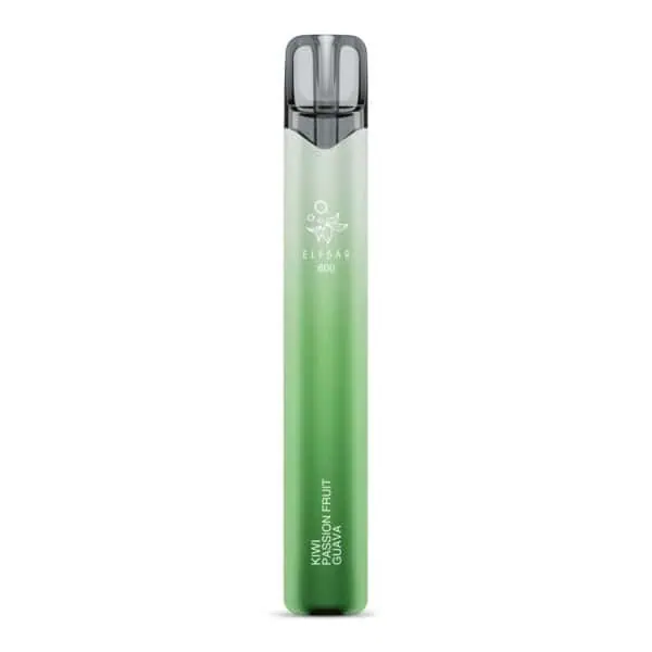 ELFBAR 800 Kiwi Passion Fruit Guava Einweg E-Zigarette ohne Verpackung – frisches hellgrünes Design, 800 Züge, tropischer Mix aus Kiwi, Passionsfrucht und Guave, 20 mg/ml Nikotin
