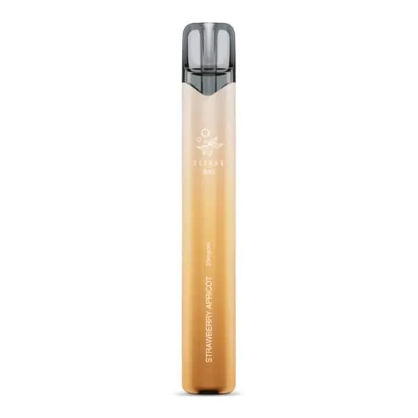 ELFBAR 800 Strawberry Apricot Einweg E-Zigarette ohne Verpackung – sanfter orangefarbener Farbverlauf, 800 Züge, fruchtige Kombination aus Erdbeere und Aprikose, 20 mg/ml Nikotin