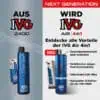IVG Air Pods Bundle 4in1 – Produktvergleich zwischen IVG 2400 und dem neuen IVG Air 4in1, mit Vorteilen wie Geschmackwechsel, Sichtfenster, LED-Ring und kompakterem Design für elfbar-vapes.eu