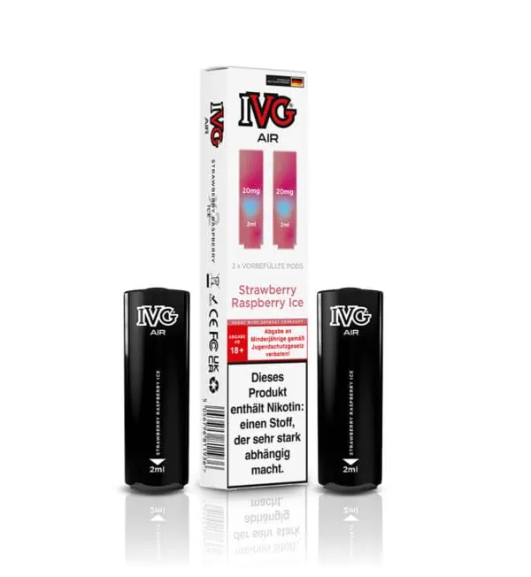 IVG Air Pods Strawberry Raspberry Ice - 20 mg/ml